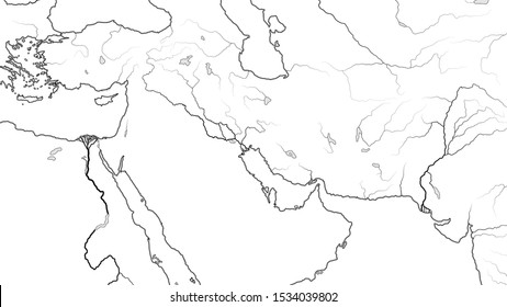 25 Blank Map Of The Middle East - Maps Online For You