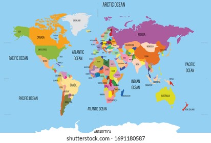 Atlantic Ocean Countries Map Atlantic Ocean Map Images, Stock Photos & Vectors | Shutterstock