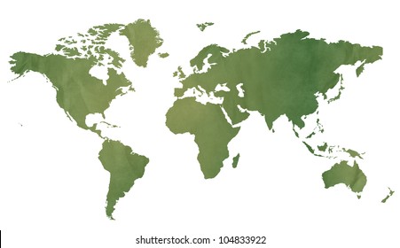 Green World Map Images Stock Photos Vectors Shutterstock