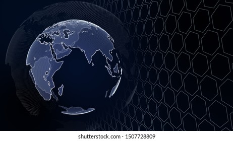 World map point, line, composition, representing the global, Global network connection,international meaning.