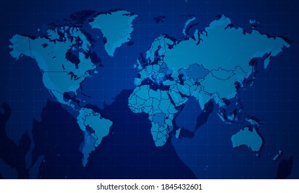 World map technology business background. Global map technology business for theme, event, global network or regional industry.