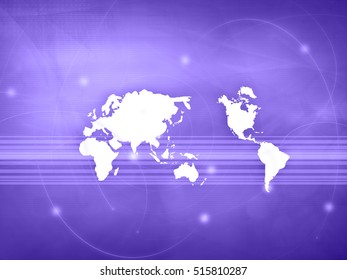 world map technology style - perfect background with space