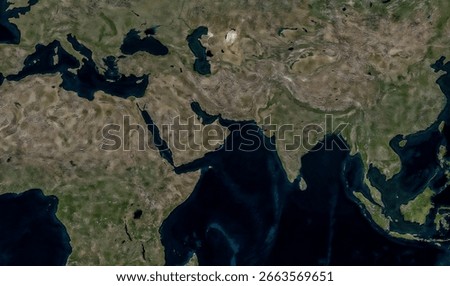 World map with topography and ocean depth 