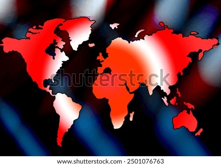 World map vector, isolated on white background. Flat Earth, gray map template for web site pattern, anual report, inphographics. Globe similar worldmap icon.