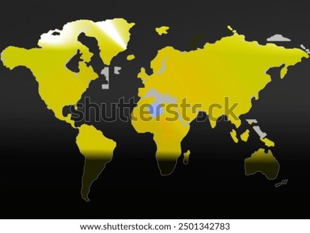 World map vector, isolated on white background. Flat Earth, gray map template for web site pattern, anual report, inphographics. Globe similar worldmap icon