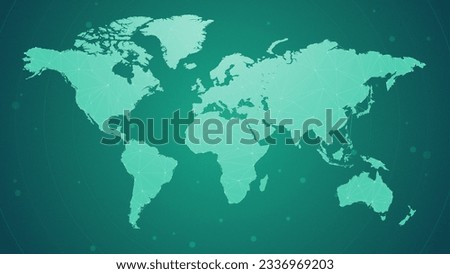 World map - Worldwide connection