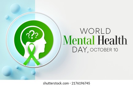 World Mental Health day is observed each year on October 10, mental illness is a health problem that significantly affects how a person feels, thinks, behaves, and interacts with others. 3D Rendering - Powered by Shutterstock