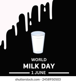 World Milk Day. world milk day banner poster design  - Powered by Shutterstock