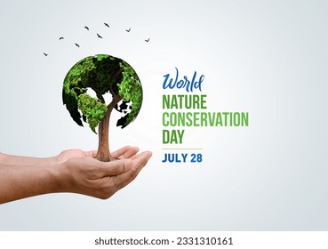 World Nature Conservation Day concept 3d design. Happy nature Conservation day. Nature maintenance concept. - Powered by Shutterstock