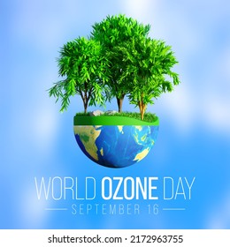 World Ozone day is observed every year on September 16 to spread awareness among people about the depletion of Ozone Layer and find possible solutions to preserve it. 3D Rendering - Powered by Shutterstock