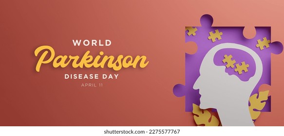 World Parkinson disease Day poster with silhouettes of human  faces in paper cut and copy space. Alzheimer's Disease. mental health. brain cancer. down syndrome 3d render illustration. - Powered by Shutterstock