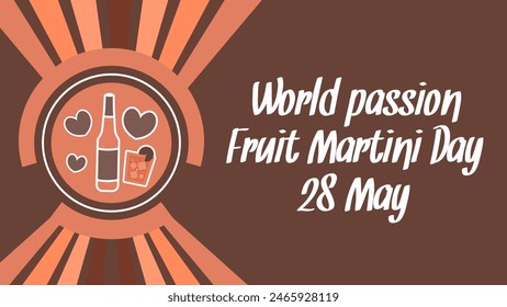 World Passion Fruit Martini Day Web banner design illustration  - Powered by Shutterstock