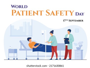 World Patient Safety Day Banner Design.