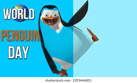 World Penguin Day is celebrated on April 25th each year to raise awareness about the need to protect and conserve penguin populations around the world. They are threatened by climate changes etc. - Powered by Shutterstock