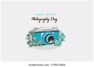 World photography day with vintage camera, illustrations
 - Powered by Shutterstock