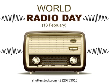 World Radio Day Greetings. Celebrated on February 13th, World Radio Day highlights the importance of radio in fostering dialogue, promoting freedom of expression, and connecting communities worldwide. - Powered by Shutterstock