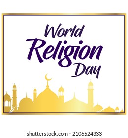 World Religion Day Mosque Golden