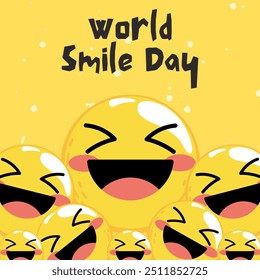 World Smile Day Concept Poster - Spreading kindness, joy, and smiles around the globe! - Powered by Shutterstock