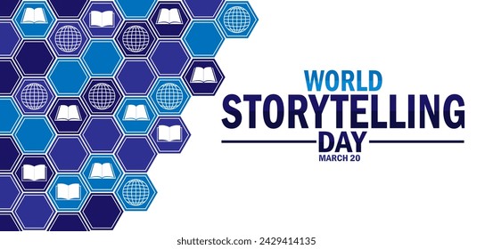 World Storytelling Day. March 20. Holiday concept. Template for background, banner, card, poster with text inscription - Powered by Shutterstock