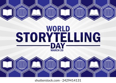 World Storytelling Day wallpaper with typography. World Storytelling Day, background - Powered by Shutterstock