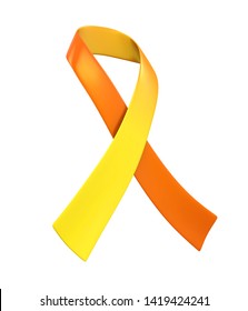 World Suicide Prevention Day Ribbon Isolated . 3D rendering