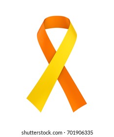 World Suicide Prevention Day Ribbon Isolated. 3D Rendering