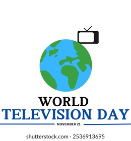 World Television Day on November 21, World Television Day illustration. - Powered by Shutterstock