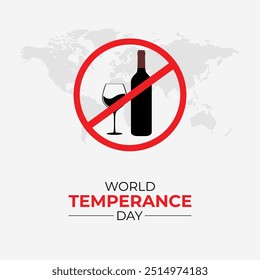 World Temperance Day. 3 October. Holiday concept. Template for background with banner, poster and card. flat illustration. flat design. jpeg format. - Powered by Shutterstock