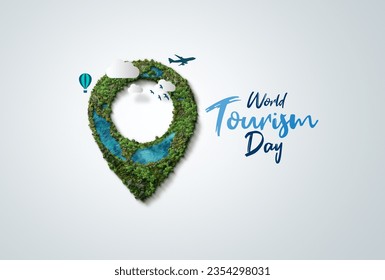 World Tourism Day concept 3D illustration. Travel concept illustration.
 - Powered by Shutterstock