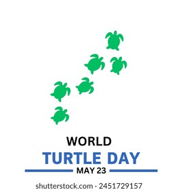 world turtle day banner or poster, vector illustration. - Powered by Shutterstock