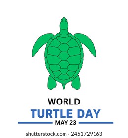 world turtle day banner or poster, vector illustration. - Powered by Shutterstock