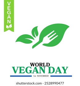 World vegan day. Happy world vegan day celebration. November 1. Vector illustration Template - Powered by Shutterstock