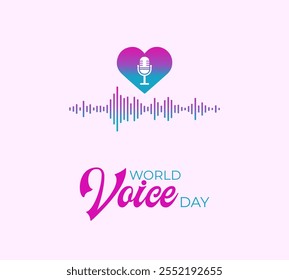 World Voice Day. 16 April. Voice Day microphone concept. Template for background, banner, card, poster. flat illustration. Jpeg format.	 - Powered by Shutterstock