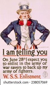 World War I American War Savings Poster By James Montgomery Flagg, 1918