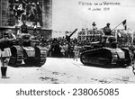 World War I, post war victory parade in Paris, France, July 14, 1919