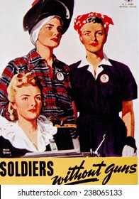 World War II, 'Soldiers Without Guns' Poster, C, 1942.