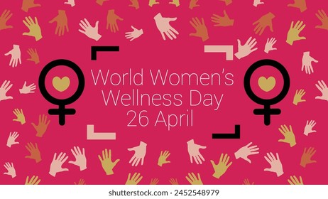 World Women’s Wellness Day web banner design  - Powered by Shutterstock