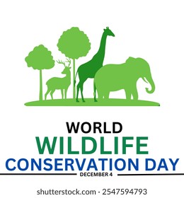 World Wildlife Conservation Day . observed on December 4 - Powered by Shutterstock