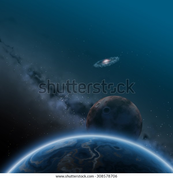 Worlds, space\
illustration