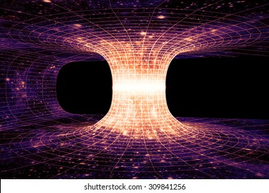 A wormhole, or Einstein-Rosen Bridge, is a hypothetical shortcut connecting two separate points in spacetime.
