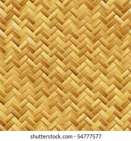 Woven Basket Texture Seamlessly Tiling Rendered Background Illustration