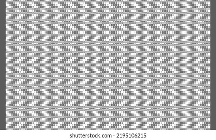 Woven Designs With Texture And Modern Colors Isolated On White Canvas
