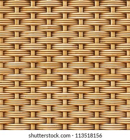 Woven Rattan With Natural Patterns