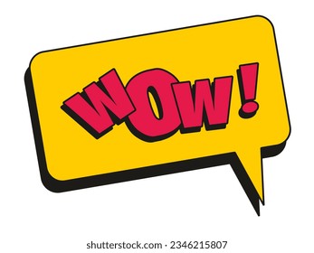 Wow flash design Vector image 