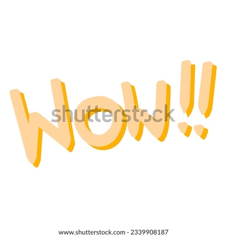 WOW icon wow text element 