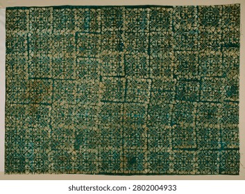 Wrapper (mid-20th century) textile in high resolution. Vintage textile and fabric art.
