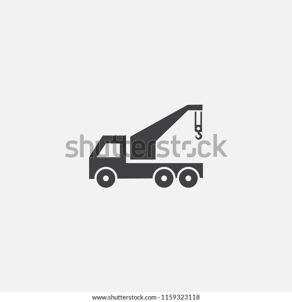 Wrecker base icon. Simple sign illustration.\
Wrecker symbol design from Car service series. Can be used for web,\
print and mobile