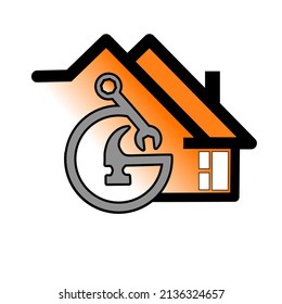 wrench hammer house illustration, very suitable for logo icons for home and building repair and renovation services, building companies, real estate architects and others.
 - Powered by Shutterstock