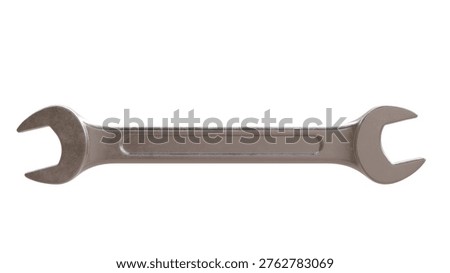 Wrench spanner hand tool isolated on white, 3d illustration