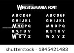 wrestlemania font for design and brand